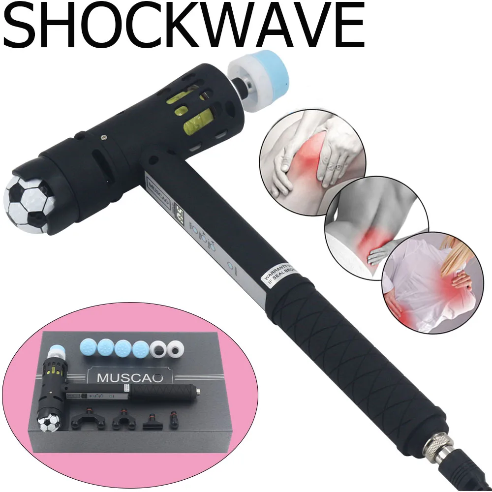 

Top Quality Shock Wave Therapy Machine Chiropractic Tools Shockwave For ED Massager Pain Relief 2023 New 2 In 1 Massage Gun
