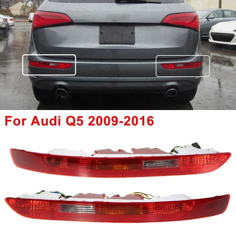 

1/2 шт., задний бампер для Audi Q5 2009-2016 (с лампочками)