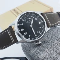 Montre pour homme Corgeut de luxe avec verre saphir, cadran de 42 mm, mouvement à remontage manuel St3600 ou St3601, boîtier en acier 316L, résistance à l'eau de 30 m 3