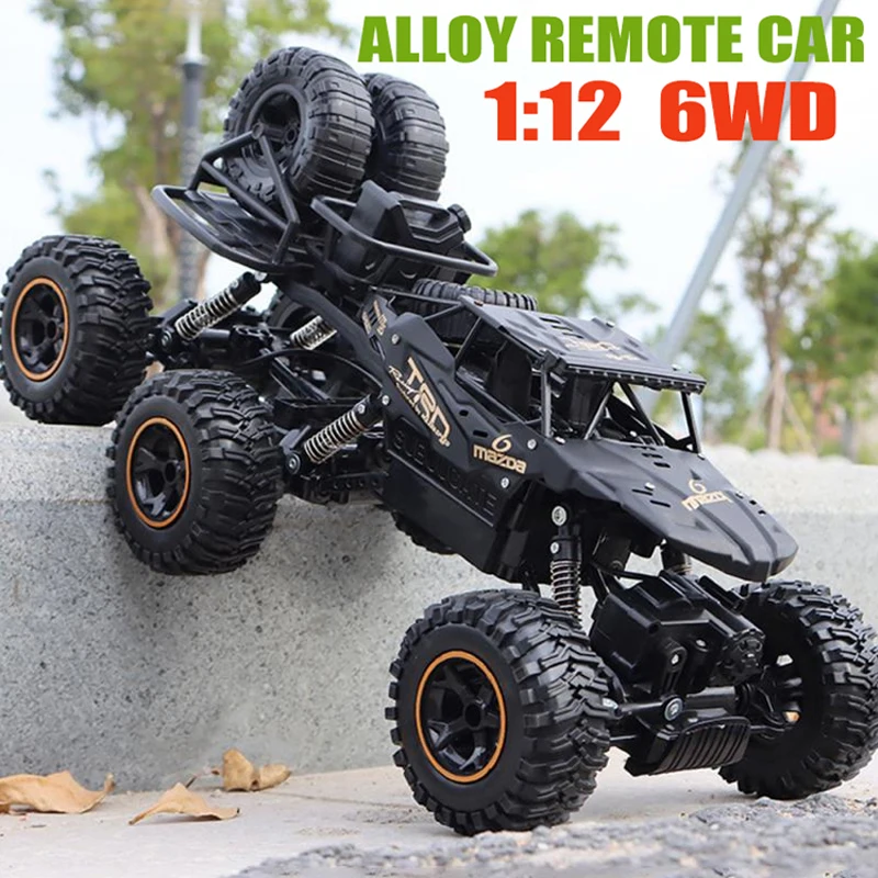 1/12 6WD RC 자동차, 리모컨 크롤러 드리프트 오프로드 차량, 고속 전기 자동차 트럭 장난감, 남아용 어린이 선물, 38cm, 2.4Ghz