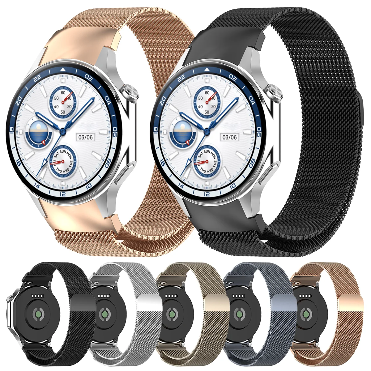 Stainless Steel Milanese Magnetic Wrist Strap Bracelet Replacement Band