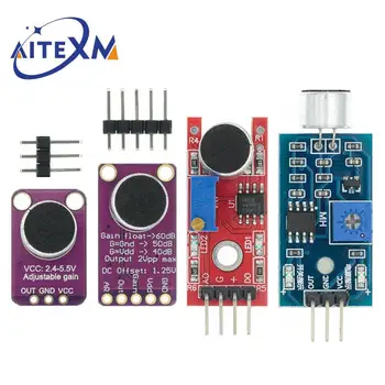 Modulo sensore audio Sensore di controllo del suono MAX4466 MAX9814 Rilevamento interruttore Fischio Interruttore Amplificatore microfono YANXD