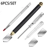 6PCS Diamond Glass Cutter Professional Manual Glass Floor Tile Cutter Tool 2-20mm Glass Cutting Tools Construction Tools Set 1