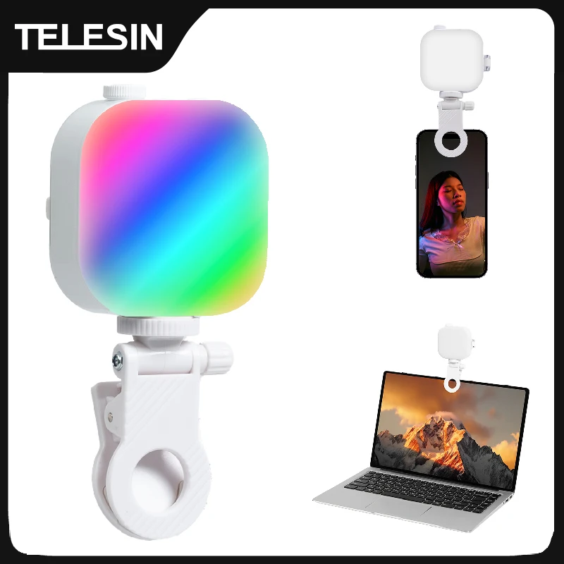 Telesin Magnetic 60-LED Colorful Selfie and Photography Ringlight