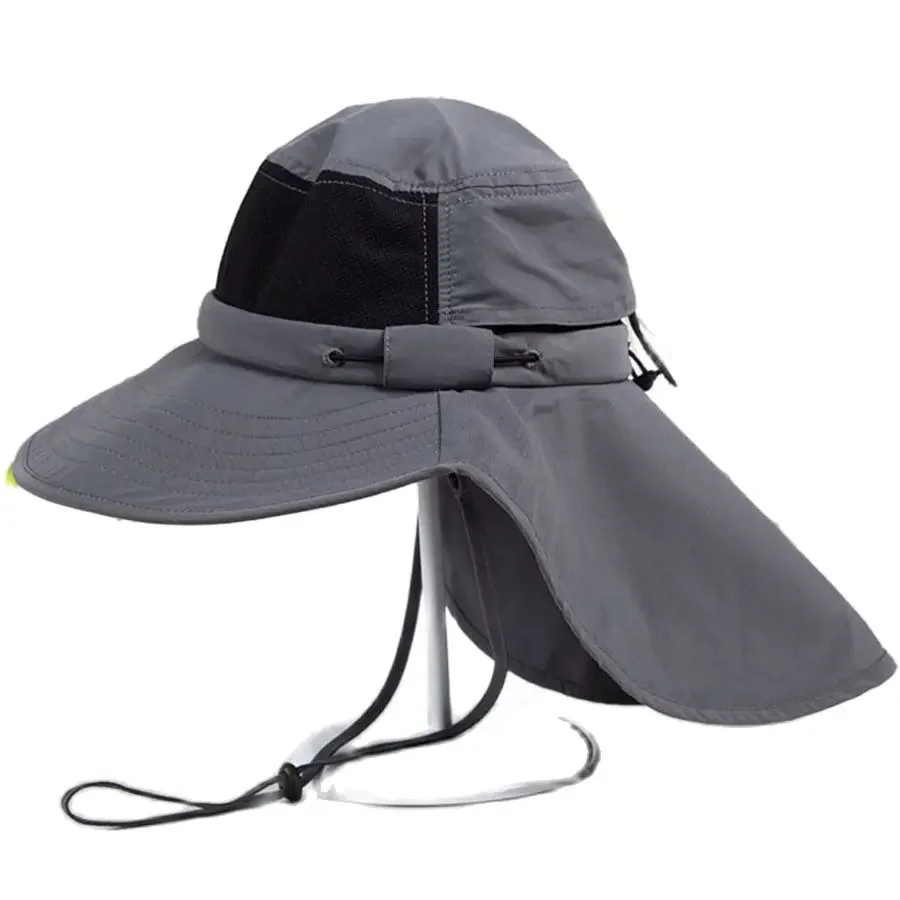 

Sun Hat Mens Women Boonie Hats with Neck Flap UV Protection Large Wide Brim Hiking Fishing for Summer Outdoor Activity