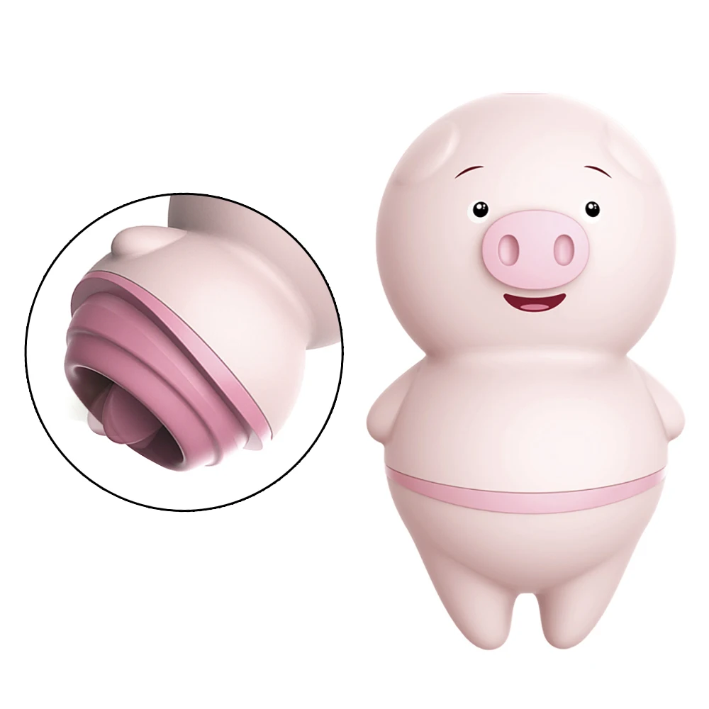 Vibrating Egg Cute Pig Tongue Lick Vibrator Clitoris Stimulator Vagina Massage Vibrator Orgasm Sex Toys Female Masturbator 4