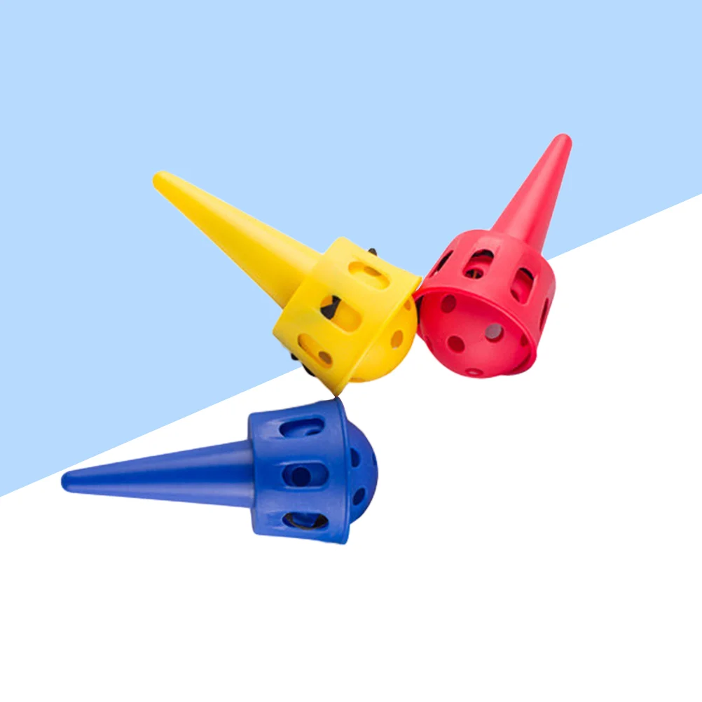 

3 Sets Children Kids Toss Ball Throw Chuck Ball Toy Outdoor Activities Ball and Device (Blue + Red + Yellow)