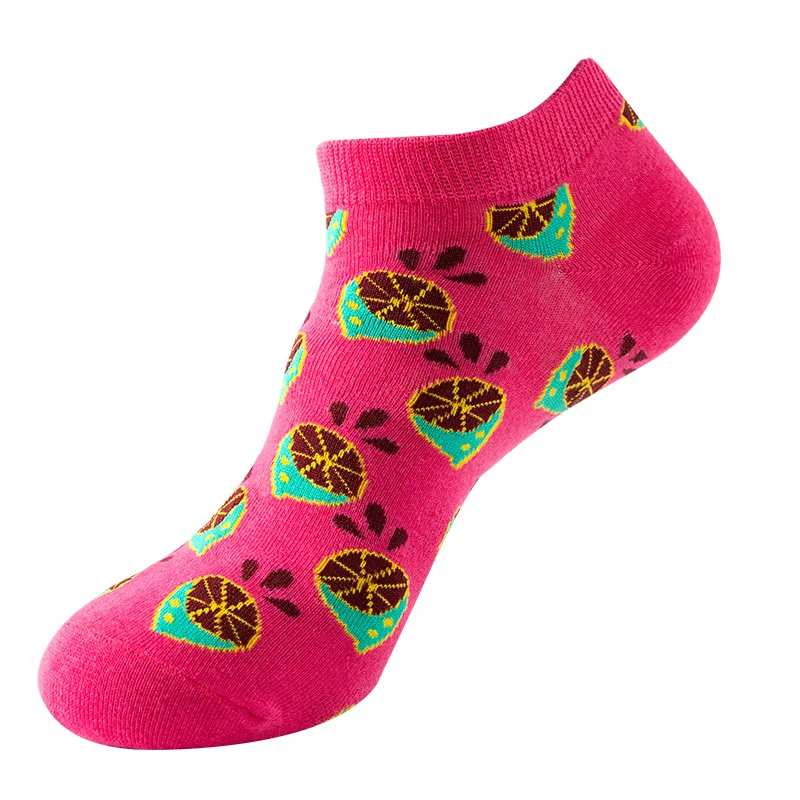Men's Novelty High-Quality Geometric Fruit and Sushi Patterned Fashion Socks