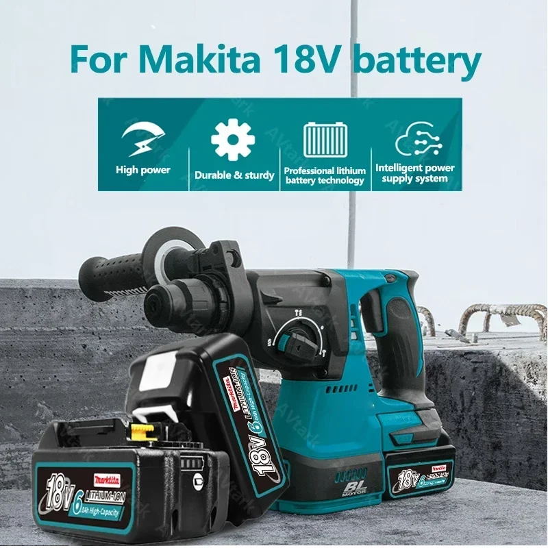 

100% Compatible for Makita 18V 9Ah Rechargeable Power Tool Battery Lithium ion Replacement LXT BL1860B BL1860 BL1850 DHP482RFX9