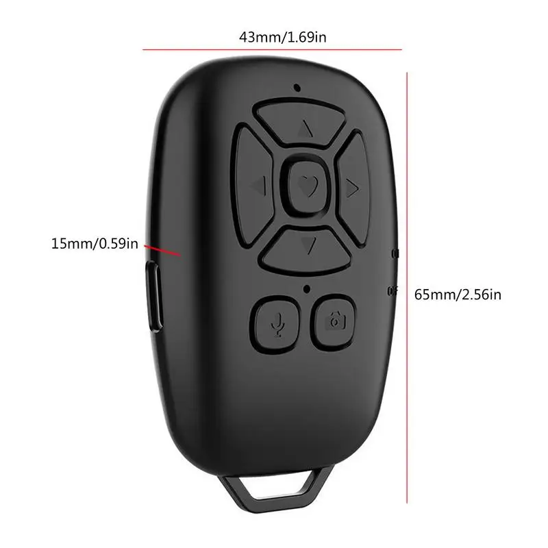 Camera Remote Shutter Button Camera Remote Shutter Release Universal Mobile Phone Selfie Camera Shutter Blue Tooth Remote Control Buit-in Battery Rechargeable Controller For IOS Android
