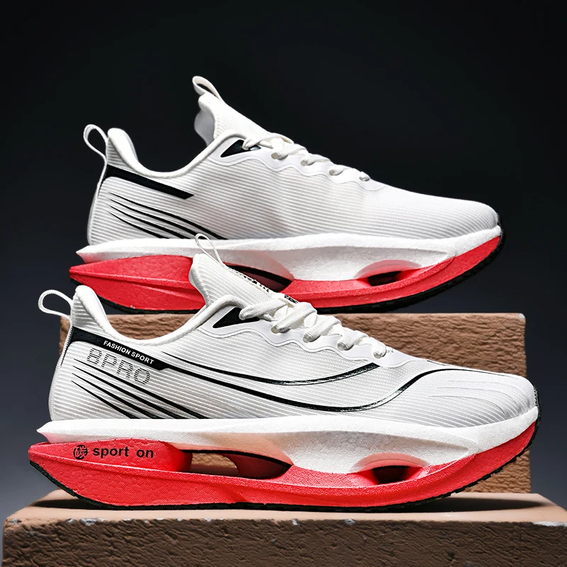 Men Sports Running Shoes Marathon Carbon Board Air