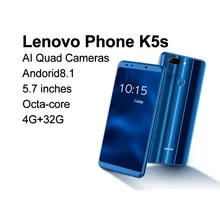 Lenovo K5s  Double-sided Glass 5.7 inches 13 million AI Quad Cameras Front and Rear Octa-core Processor
