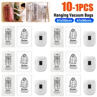 Practical Hanging Vacuum Storage Bags High Quality Dustproof Space Saver Bags Portable Reusable Clothes Compression Storage Bag 1