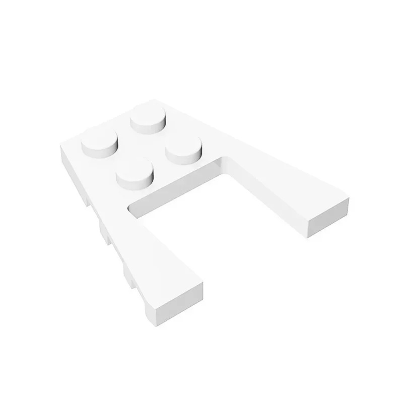 MOC 10PCS DIY 하이테크 43719 웨지 4X4 플레이트 보드 브릭 매력적인 클래식 적응형 블록 장난감 성인 소년 선물