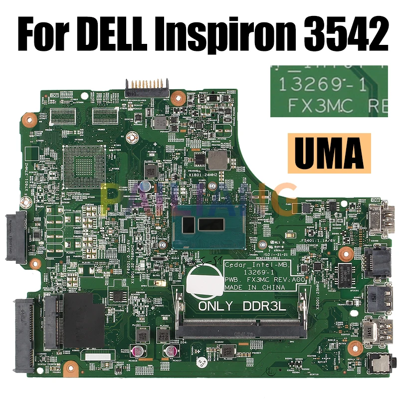 Placa-mãe do Portátil para Dell Inspiron 3542 Mainboard 132691 2957u i3 i5 i7 ö Geração 820m 2g 00 Xdmh 0t7tc4 Testado Completo - Imagem 2