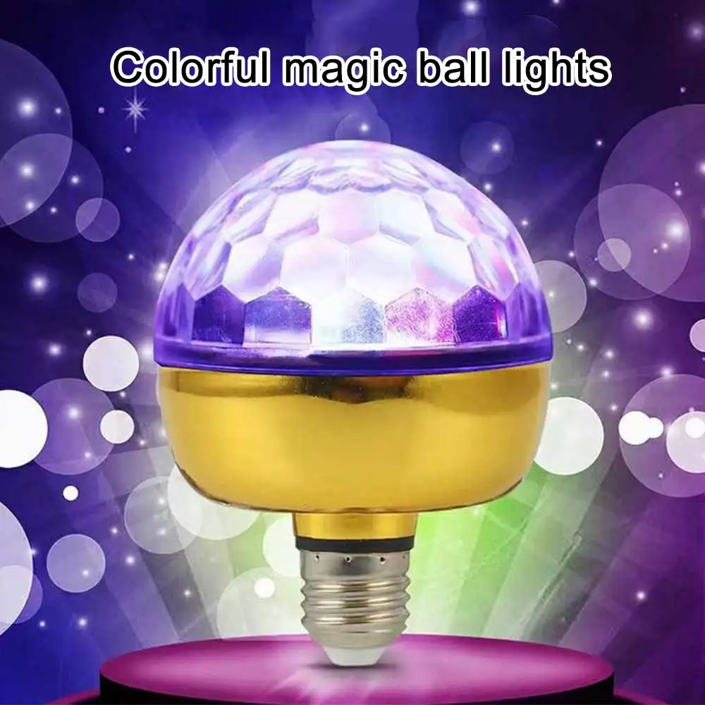 E27 Magical Ball Light Mini Rgb Projection Lamp Party Dj Disco Ball