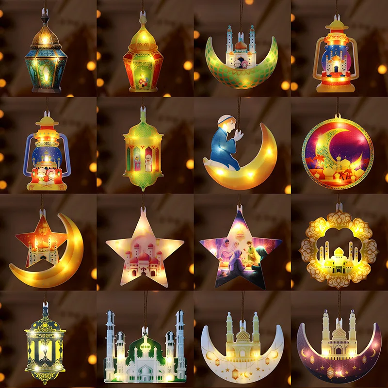 3M 10LED EU Plug Star Lamp Curtain Ramadan Lamp Bedroom Home Outdoor Ramadan Lamp Eid Party Decoration