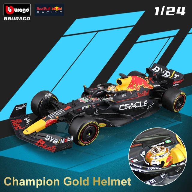 Bburago 1:24 2022 F1 Red Bull RB18 #1 Max Verstappen Champion Gold Helmet  Formula Racing Diecast Alloy Collection Model Car Toys - AliExpress