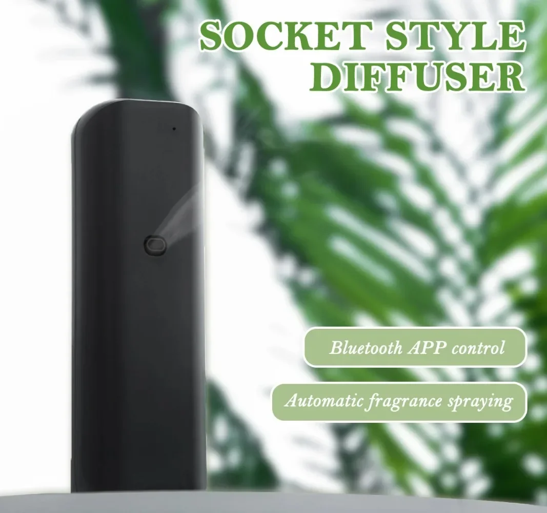 Diffusore di aromi portatile senza acqua Smart Waterless per oli essenziali, 300 m³, con spina per presa a muro, ideale per ambienti ampi, casa e ufficio._voghion.com