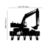 1pc Iron Crafts Wall Hanging Excavator Key Rack Hanger 9 inch Wide/6 inch Wide Metal Wall Art key Hanger Towel Rack Organizer 2