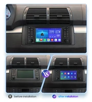 Hizpo systèmes intelligents de voiture pour BMW série 5 E39 X5 E53 M5 1996-2003 multimédia 2din Autoradio Android 13 Auto Carplay 7862 4G 3