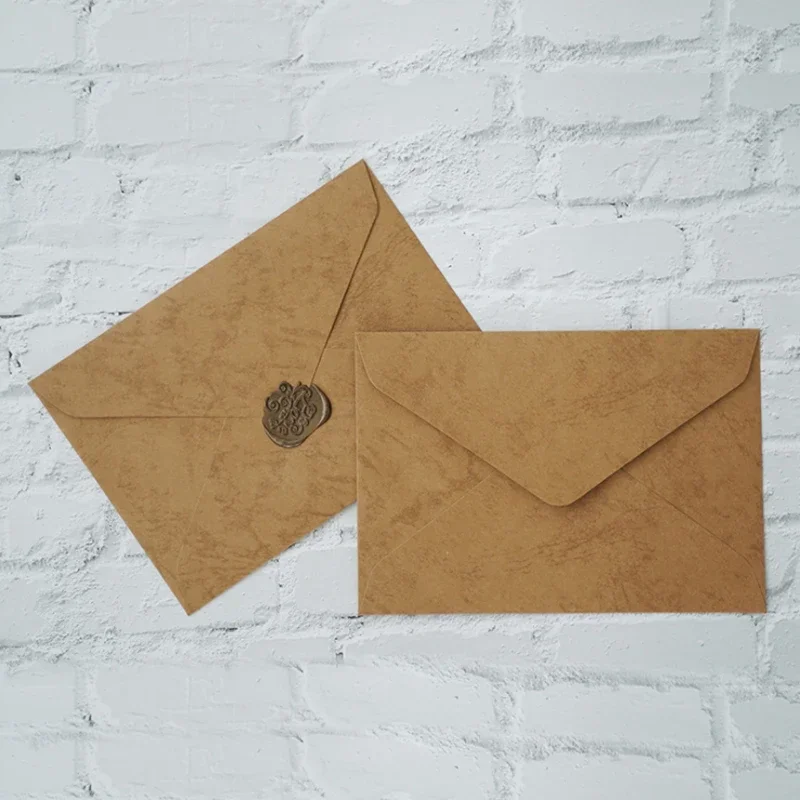 

100PCS Wholesale Vintage Envelope Child stationery bule cowhide Writing Blank DIY Christmas Invitations gift handmade 16*11cm