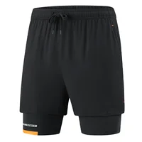 New For 2024 Summer Fake Two Piece Men'S Beach Quick Dry Running Sports Board Black Shorts Casual Oversize 8XL 9XL Pants Trouers 1