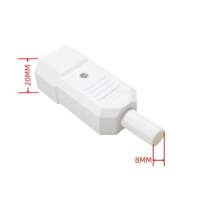 10A 250V IEC C13 / C14 Male Plug Rewirable Power Connector 3 pin ac Socket