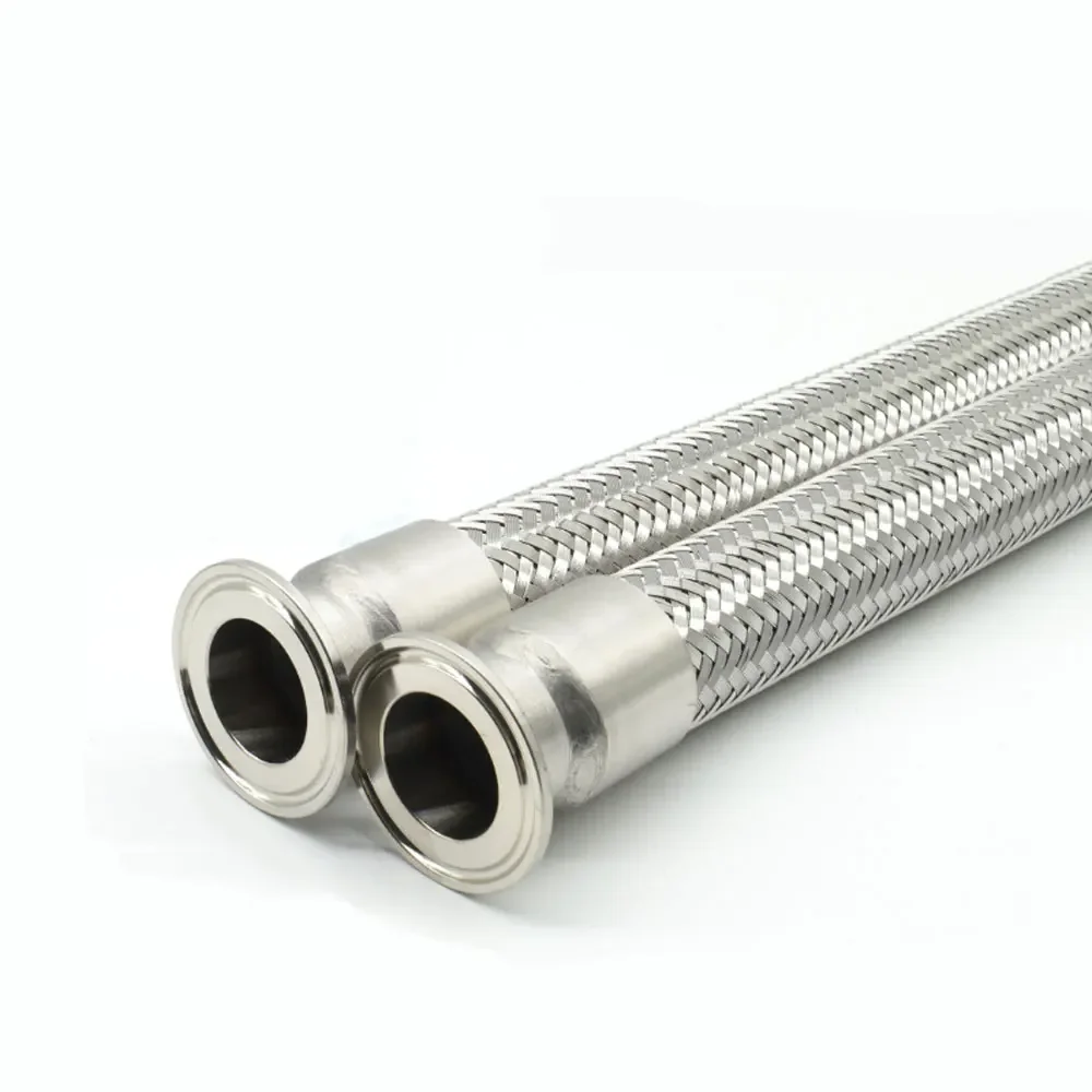 Tri Braçadeira de Fole Tubo Macio Trançado 19 25 32 38 45 mm od x 1.5 Aço Inoxidável 304