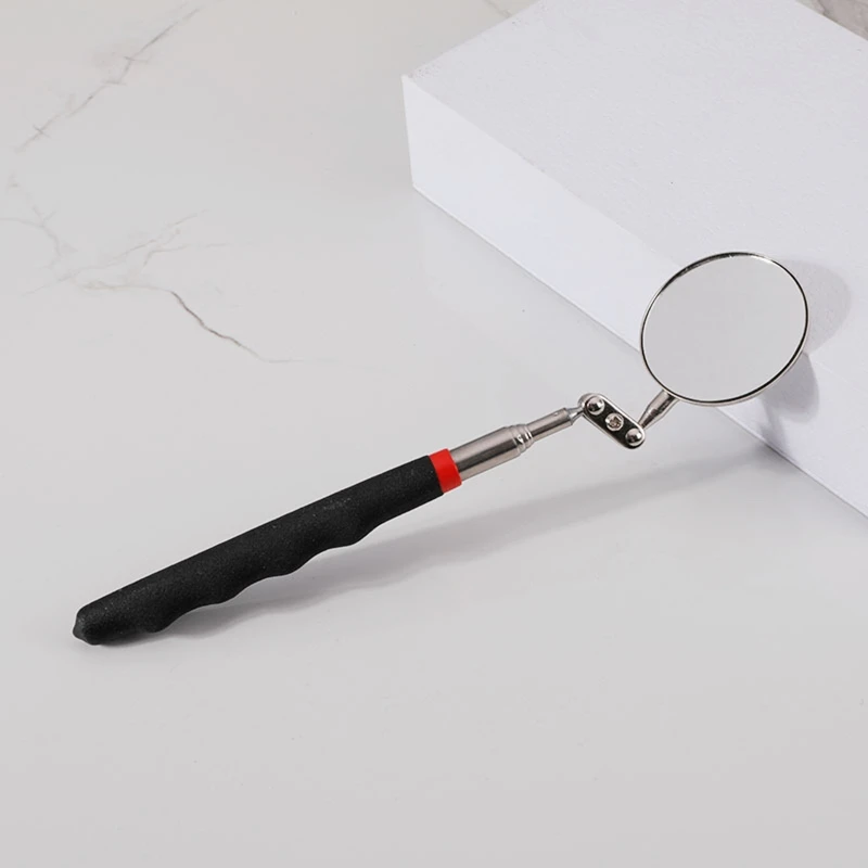 Flexible Inspection Mirror 360 Rotation with Buckle Large Round Welding Mirror for inspection mirror