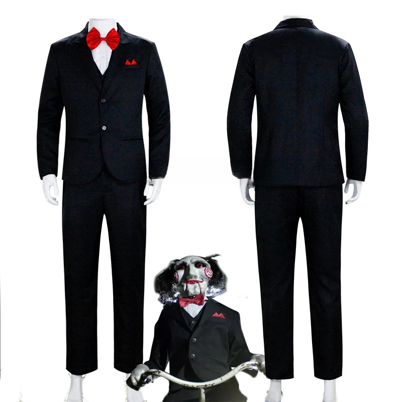 NewMovieSawChainsawMassacreJigsawPuppetCosplayCostumeUniform