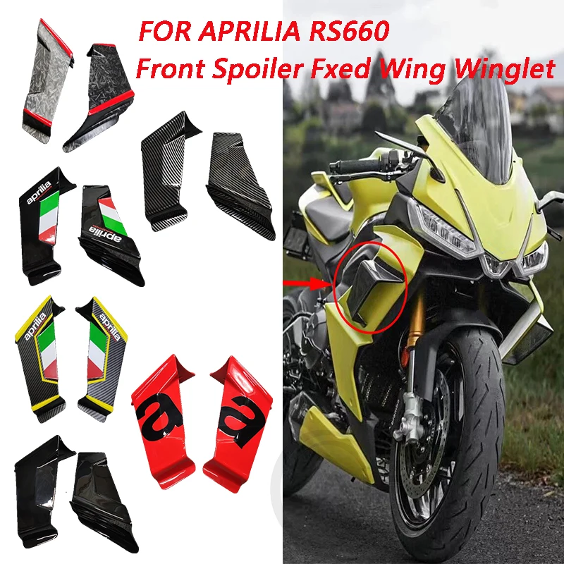 

For Aprilia RS660 Wind Wing Air Deflector RS 660 Winglet Aerodynamic Wing Kit Spoiler Accessories TUONO 660 2021-2023