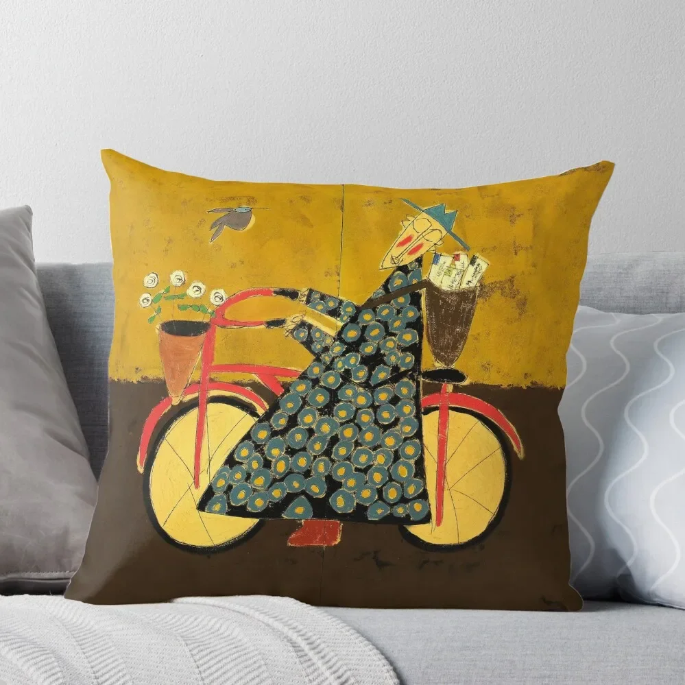 

Bicycle Monk with loveletters Throw Pillow Pillowcase sleeping pillows