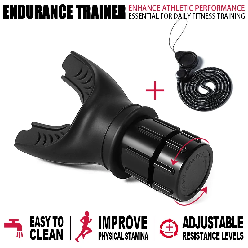 Respiratory Trainer Portable Respiratory Trainer Improve Breathing Capacity Adjustable Resistance Different Fitness Needs