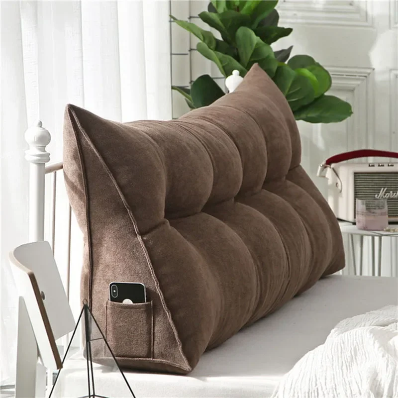 

Sofa Long Cushion Backrest - Soft and Washable Triangle Backrest for Living Room or Bedroom, Providing Comfort and Support