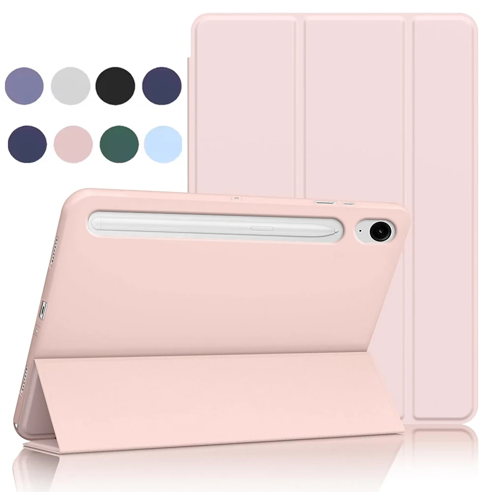 Slim Soft Case with Auto Wake/Sleep Function and Foldable Design in Soft TPU Material Cover