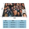 Sebastian Stan Collage Anime Blanket Fleece Textile Decor Breathable Lightweight Throw Blankets for Home Bedroom Quilt 6