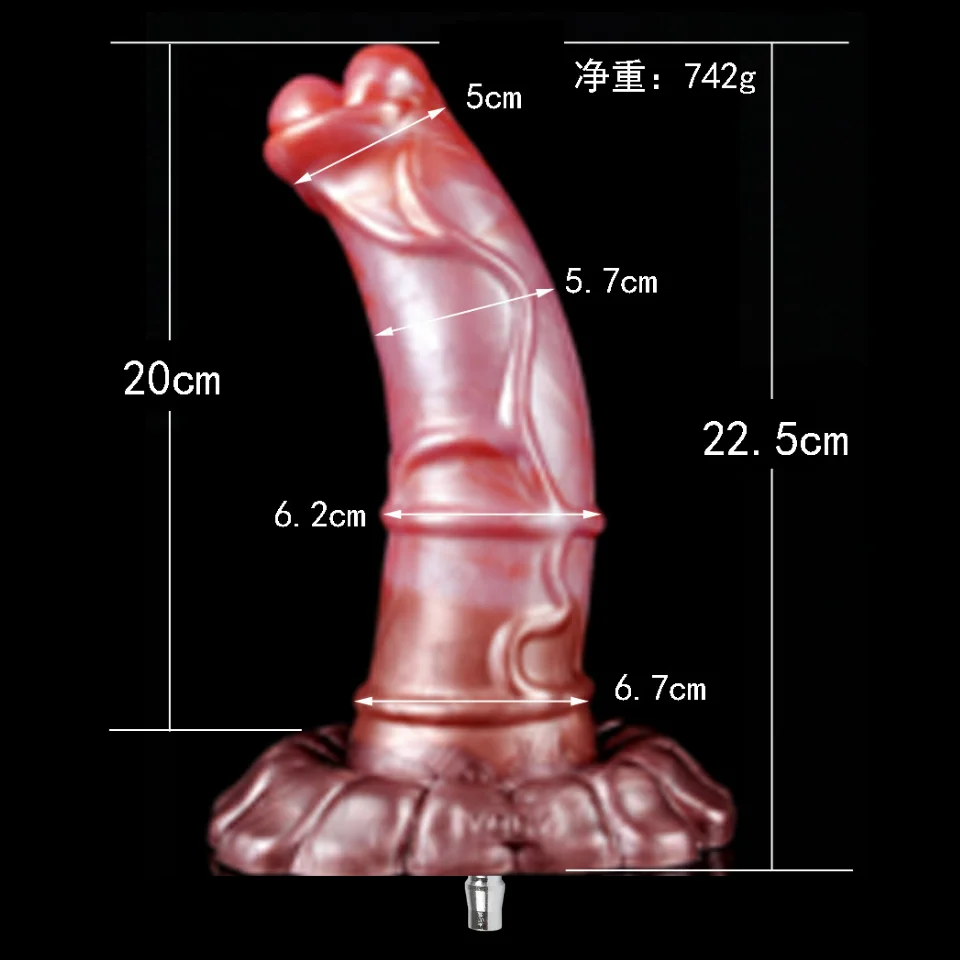 Pênis de Cavalo YOCY Silicone Com Ventosa Colorido