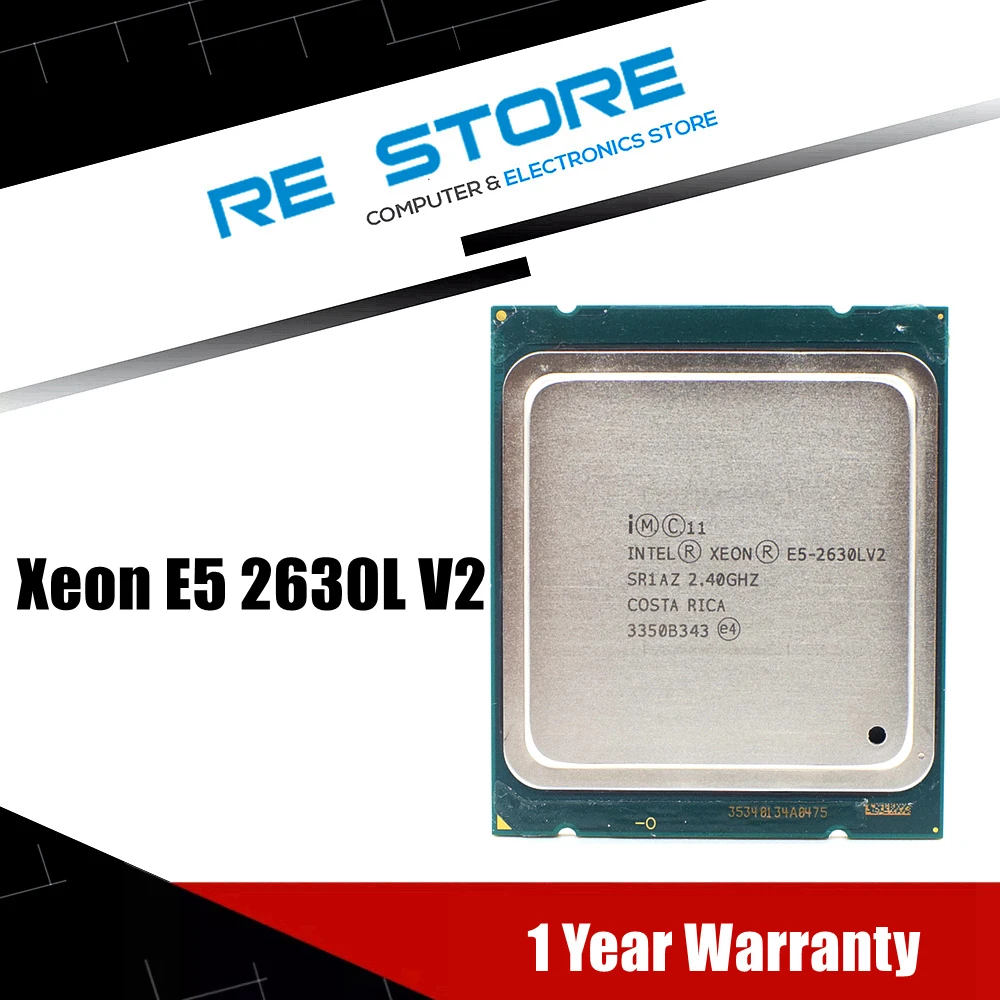 used Intel Xeon E5 2630L V2 Processor SR1AZ 6 Core 2.4GHz 15M 60W E5 2630LV2 Server CPU|CPUs| - AliExpress