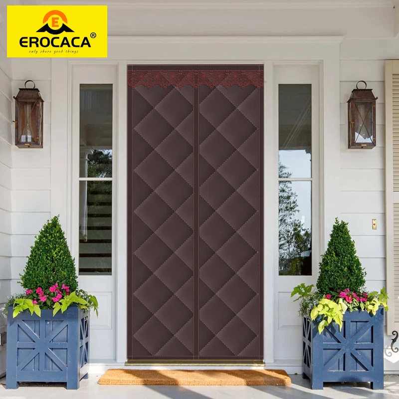 

EROCACA Winter Magnetic windproof insulation soundproof door curtain to prevent cold air conditioning partition Portable Cover