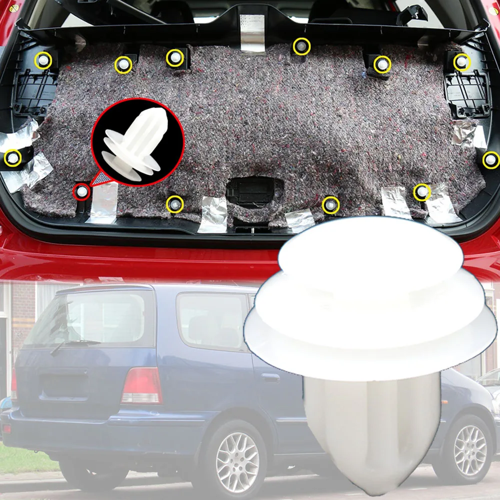 

10Pcs For Honda Shuttle 1997 1998 1999 2000 2001 2002 2003 2004 Front Rear Door Card Pillar Trim Panel Clips Lining Roof Rivets