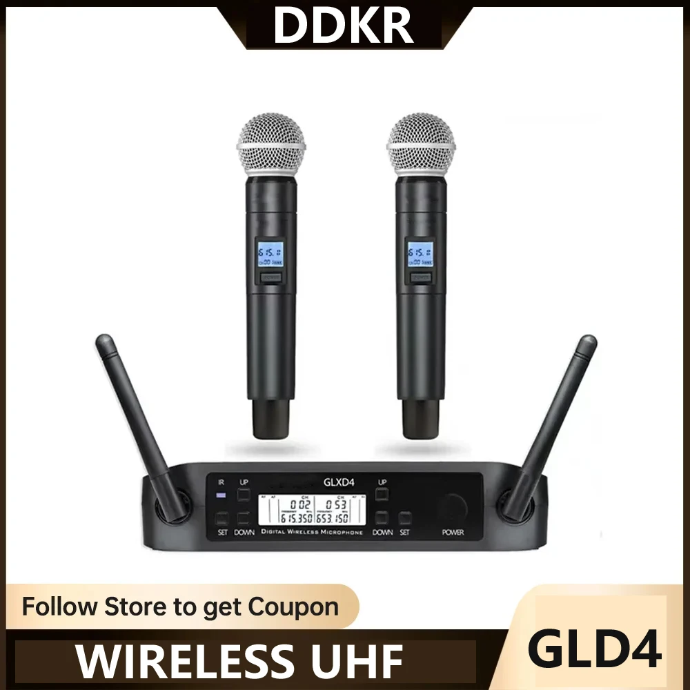 

Профессиональный беспроводной ручной микрофон DDKR для студийной записи, караоке, встреч, церкви