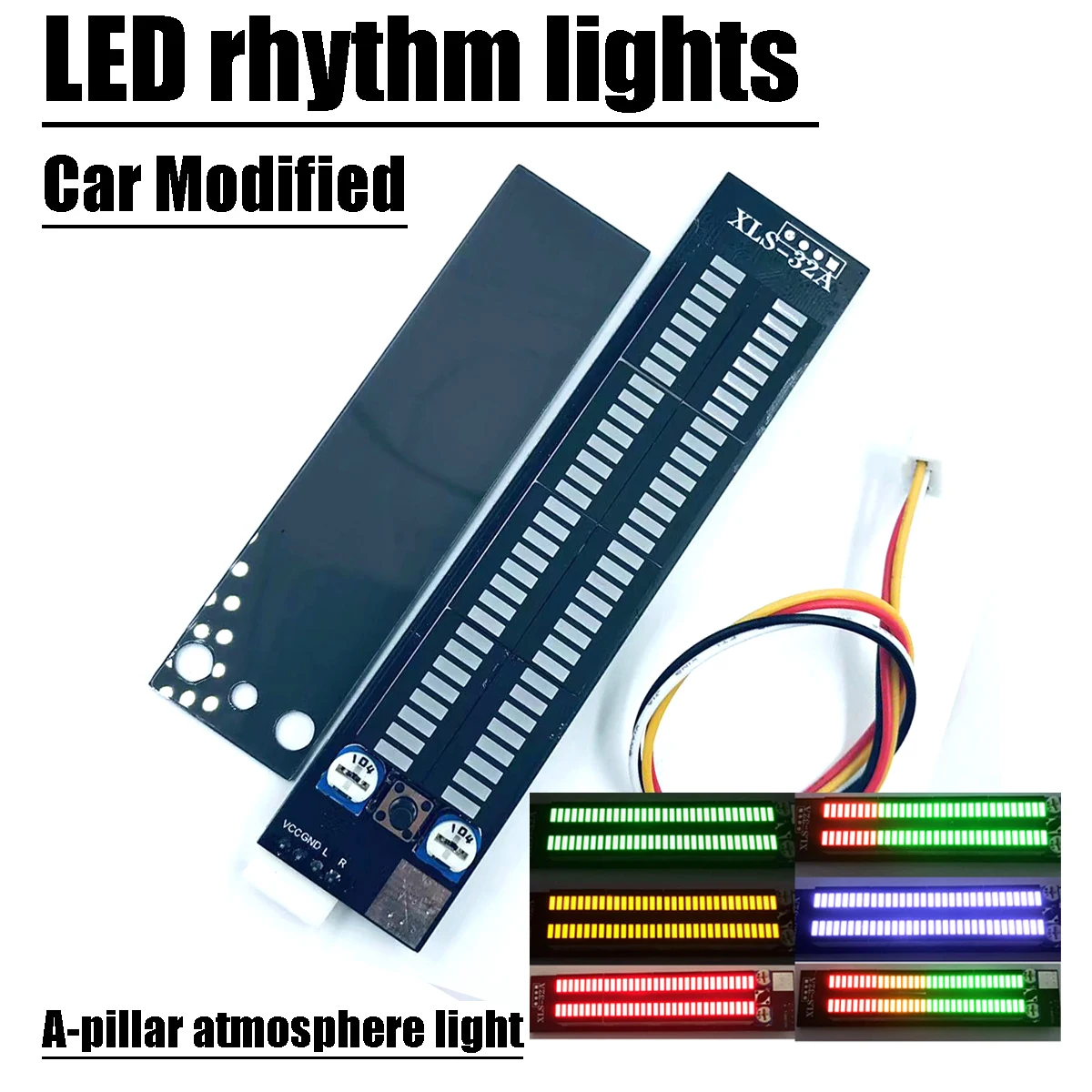 INDICATORE SPETTRO MUSICALE di alta qualit misuratore VU RGB livello INDICATORE SPETTRO MUSICALE di alta qualit misuratore VU RGB livello