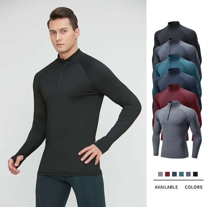 Quick-Dry Long-Sleeve Training Shirt with Thumb Holes product image
