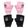 Electric Heated Gloves Touch-screen USB Rechargeable Motorcycle Gloves Winter Thermal Waterproof Windproof Knitting Wool Hand 5