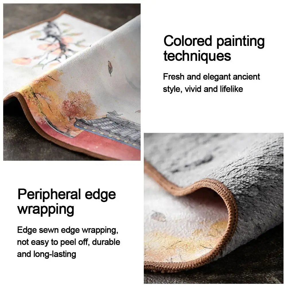 Description Picture 6 of itemSuper Absorbent Chinese Painted Tea Towel High-end Painted Rag Tea Napkin Tea Cleaning Table Tea Ceremony Mats