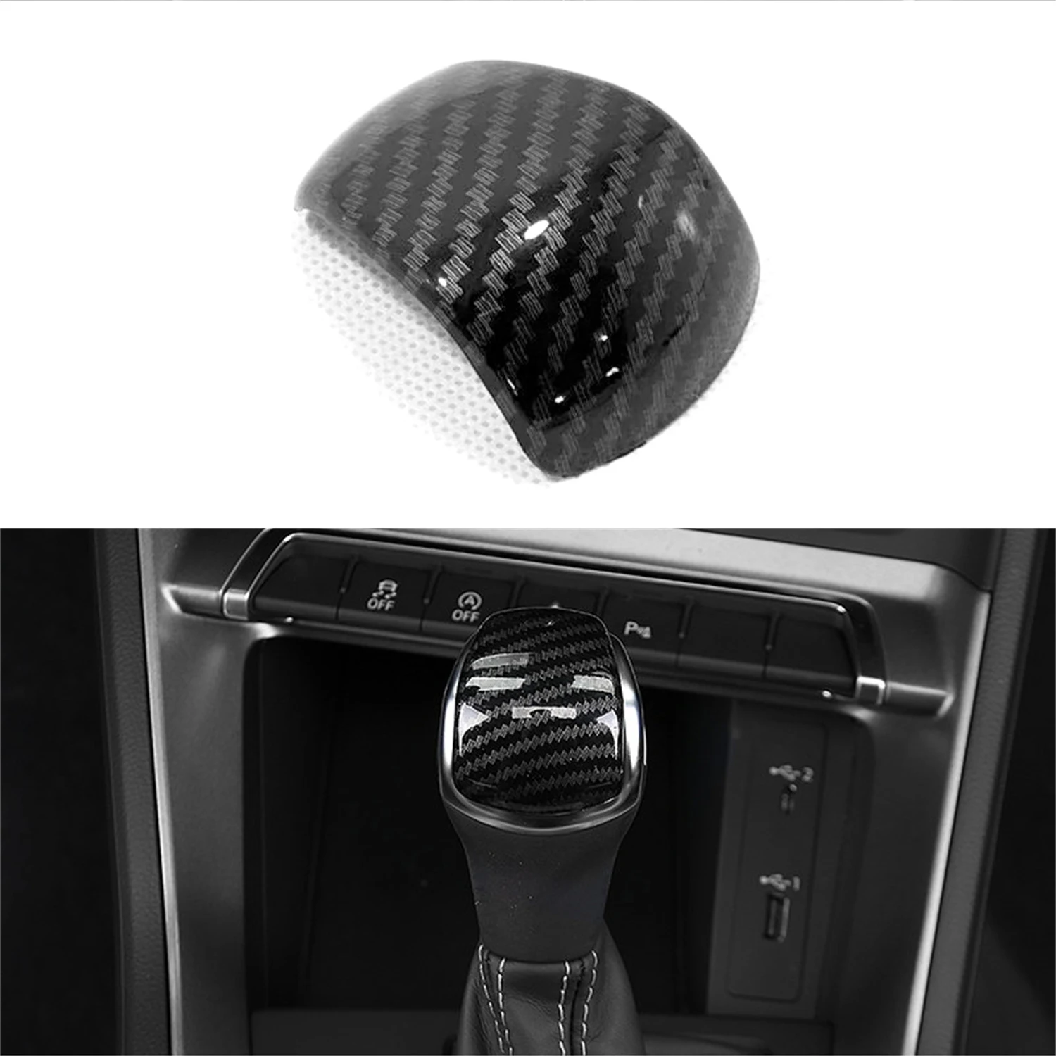 

for Audi Q3 F3 Sportback 2019 2020 2021 2022 2023 Car Accessories Interior Gear Shift Knob Cover Trim ABS Plastic 1pc