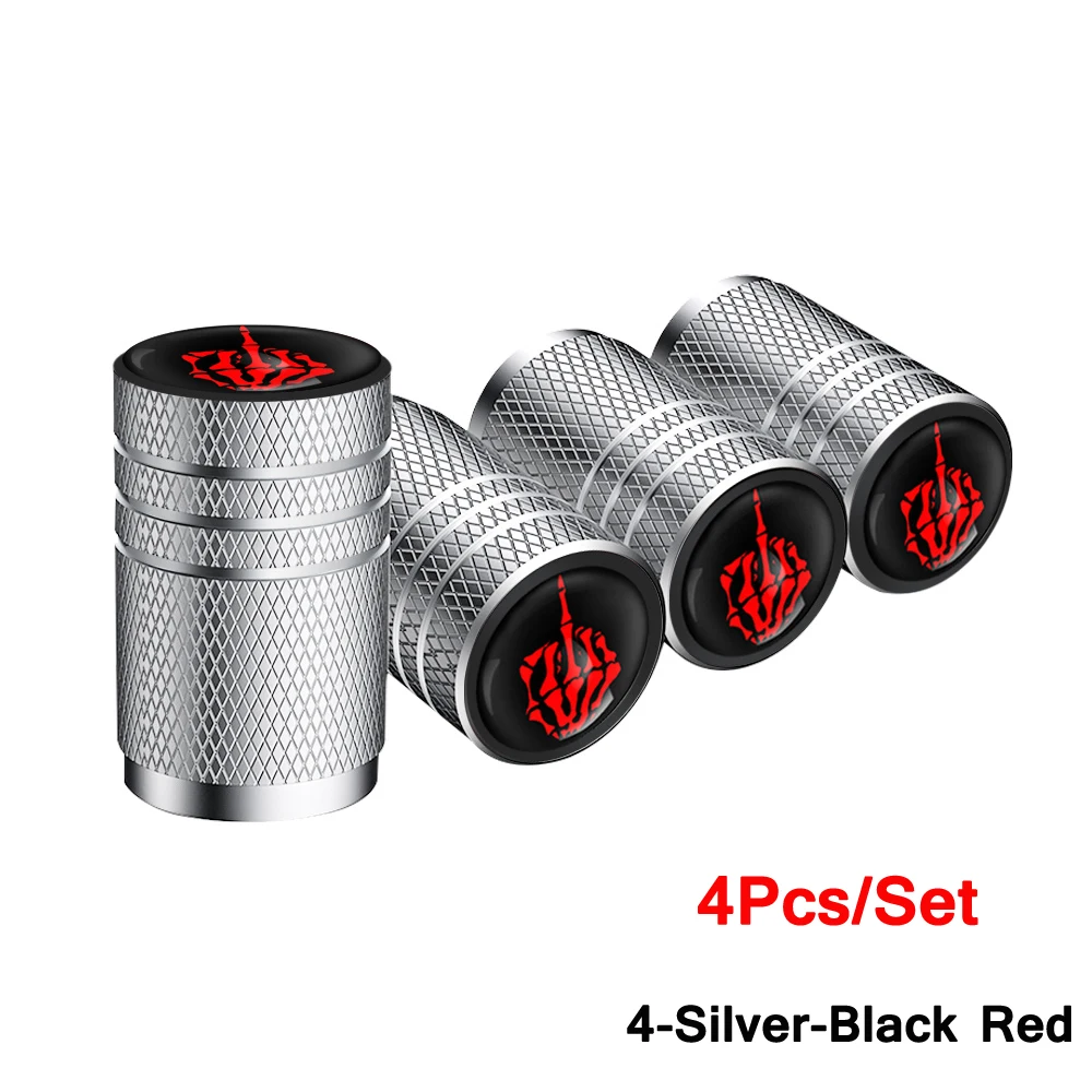 20mm Chrome Tire Valve Caps – Alloy Wheel Dust Covers For Audi A4 & Many Cars 7 thumbnail image