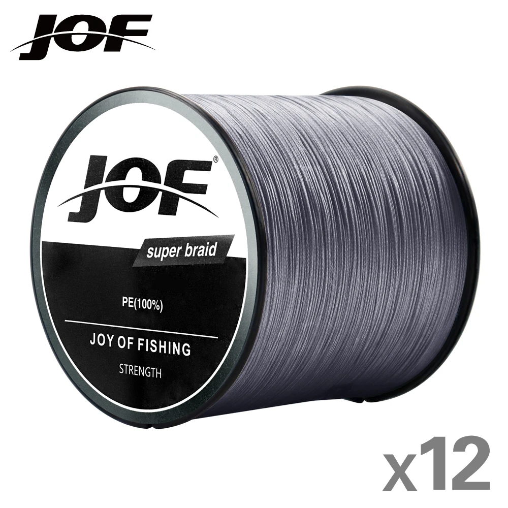 

JOF Super Strong 12 Strands Braided Fishing Line X12 PE Line 300M Multifilament Abrasion Resistant Fishing Lines