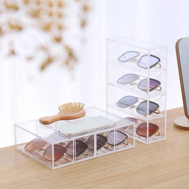 Divided Storage Box Multi-tiered Storage Unit Multi-tiered Desktop Cosmetic  Organizer with Drawer Transparent Window for Jewelry - AliExpress